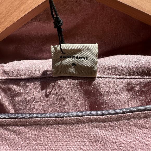 Baserange Lesie Dress Kaftan Caftan Ahimsa Raw Wild Silk Pompei Rose Size M NWT - Picture 15 of 16